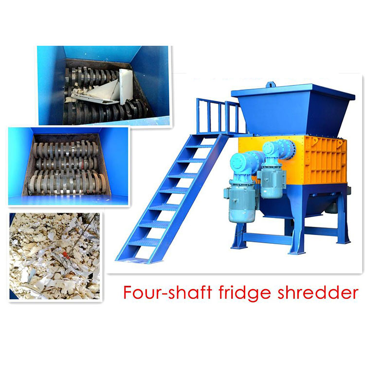 Four Shaft Plastic Shredder For Plastic Pallet